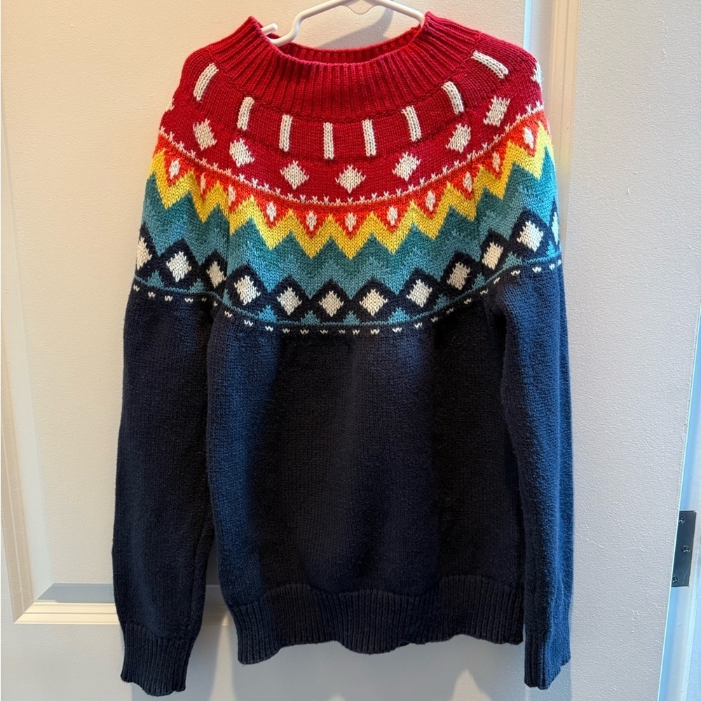 Hanna Anderson Après-Ski Winter
Sweater Thick Knit Fair Isle Nordic Colorful 8
